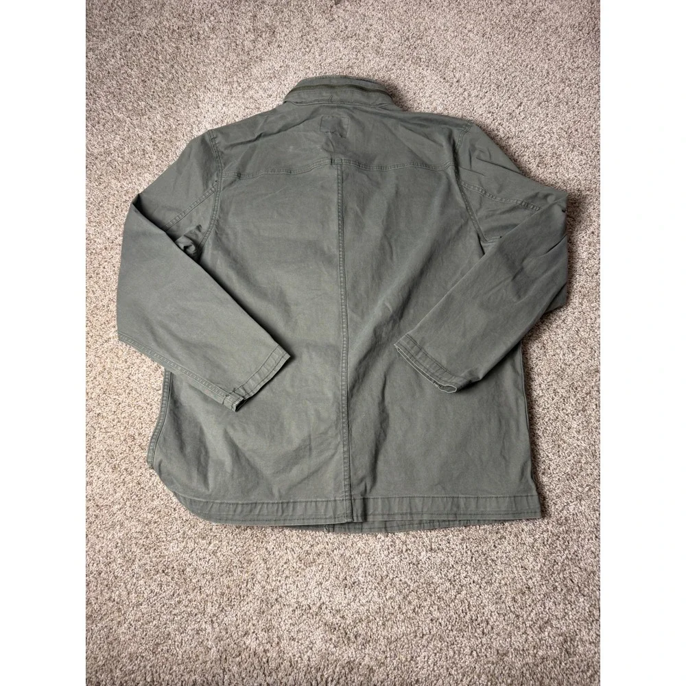 George Mens Field Jacket Olive Green Utility Military Coat XL 46-48